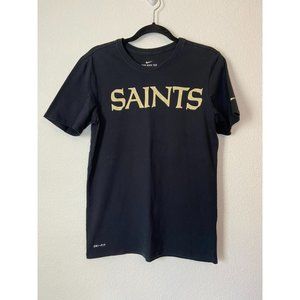 Nike athletic cut‎ men's small black New Orleans Saints short sleeve t-shirt